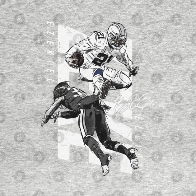 Ezekiel Elliott Dallas Hurdle by Buya_Hamkac